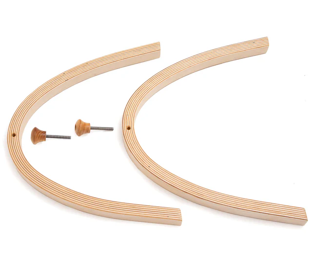 Medium u-stand with wooden handles, 37 cm tall