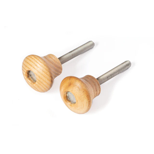 Wooden handles for u-stands, 1 pair